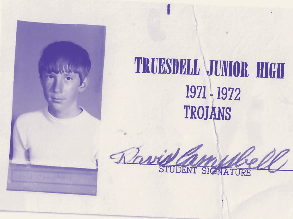 A Truesdell Junior High student ID, 1971–1972